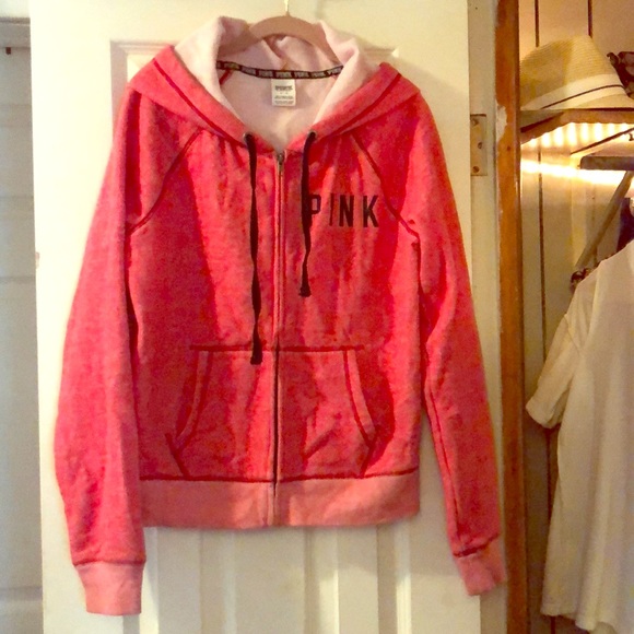 PINK Victoria's Secret Tops - PINK Zip Up Hoodie - Like new!
